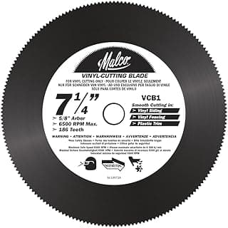 Malco VCB1 7-1/4 in. Vinyl Siding and Fencing Cutting Circular Saw Blade