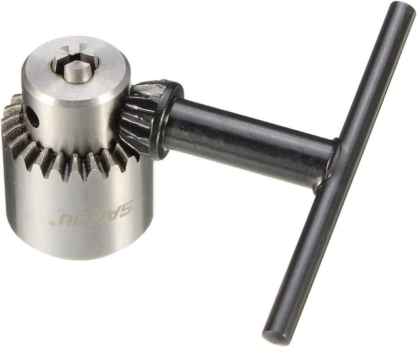 Yakamoz 0.3mm - 4mm Adjustable Micro Mini Electric Hand Drill Aluminum Portable Handheld Drill for DIY PCB with 5A DC5V-12V Power Supply Control | 10pcs Micro Drill Bits Included
