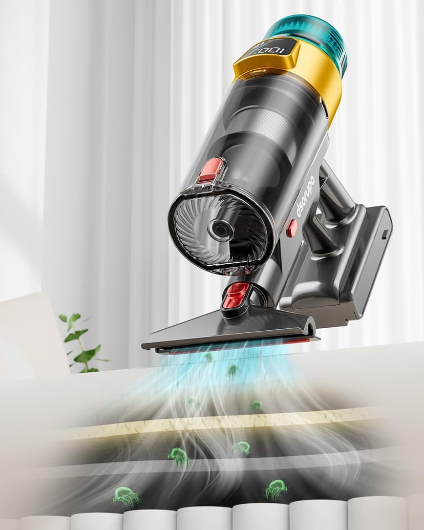 Cordless Vacuum Cleaner, 550W 45KPA 70Mins Vacuum Cleaners for Home, Stick Vacuum with Charging Dock Station, Anti-tangle Wireless Vacumm, Rechargeable Cordless Vacuum for Pet Hair/Carpet/Hard Floor