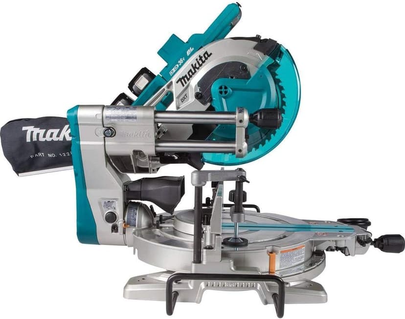 Makita XSL06PT 18V x2 LXT Lithium-Ion (36V) Brushless Cordless 10" Dual-Bevel Sliding Compound Miter Saw with Laser Kit (5.0Ah)