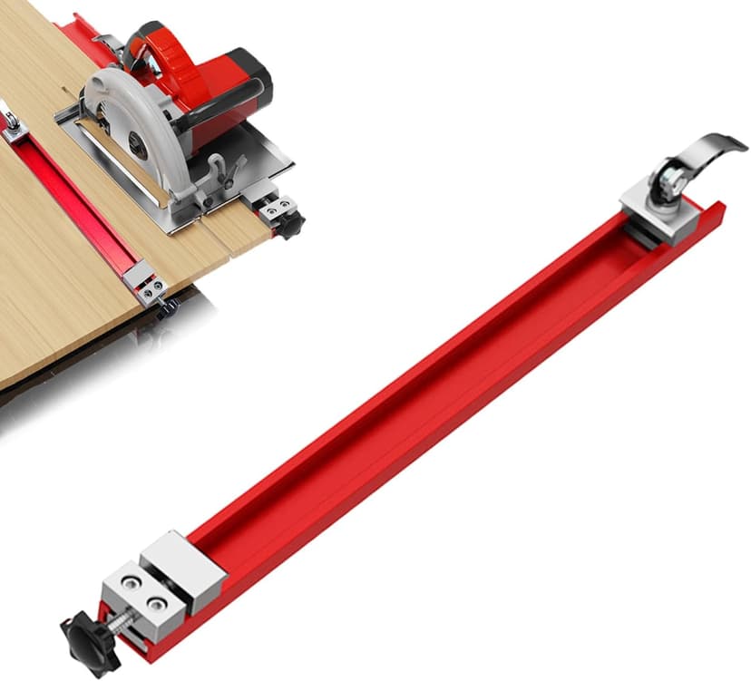 Circular Saw Guide Rail, Adjustable Aluminum Cutting Machine Base Guide Fits 12 Inch Base, Electric Circular Saw Guide for Woodworking Precision Cutting and Milling Tasks