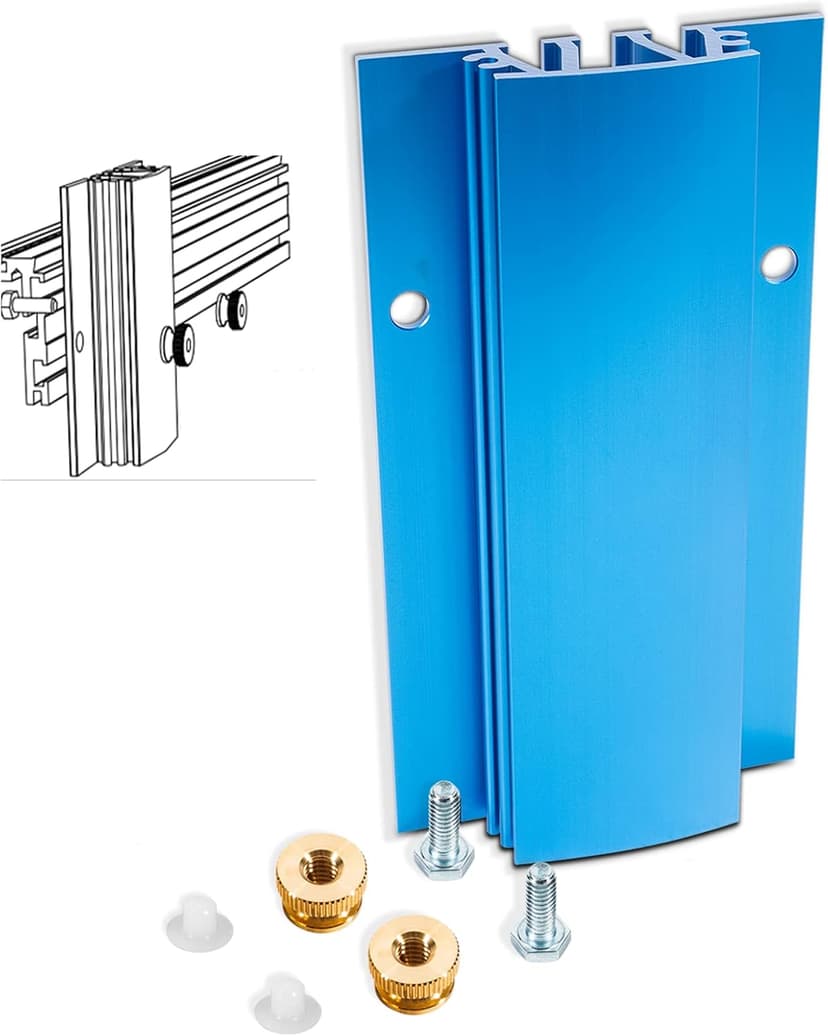 KMS7214 Resaw Guide 7" (178mm) Bolt-On Band Saw Fence Accessories, for 14" bandsaw Thin Cutting Strong Helper