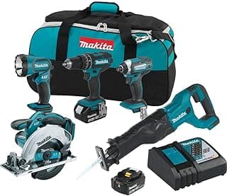 Makita XT505 18V LXT® Lithium-Ion Cordless 5-Pc. Combo Kit (3.0Ah)