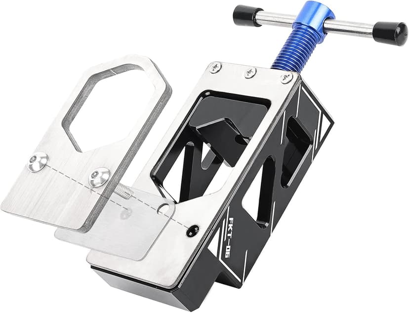 Bike Saw Guide for Road Mountain Bike Fork Steerer, Seat Post, Bicycle Handlebar, Adjustable Cut Saw Guide for Cutting