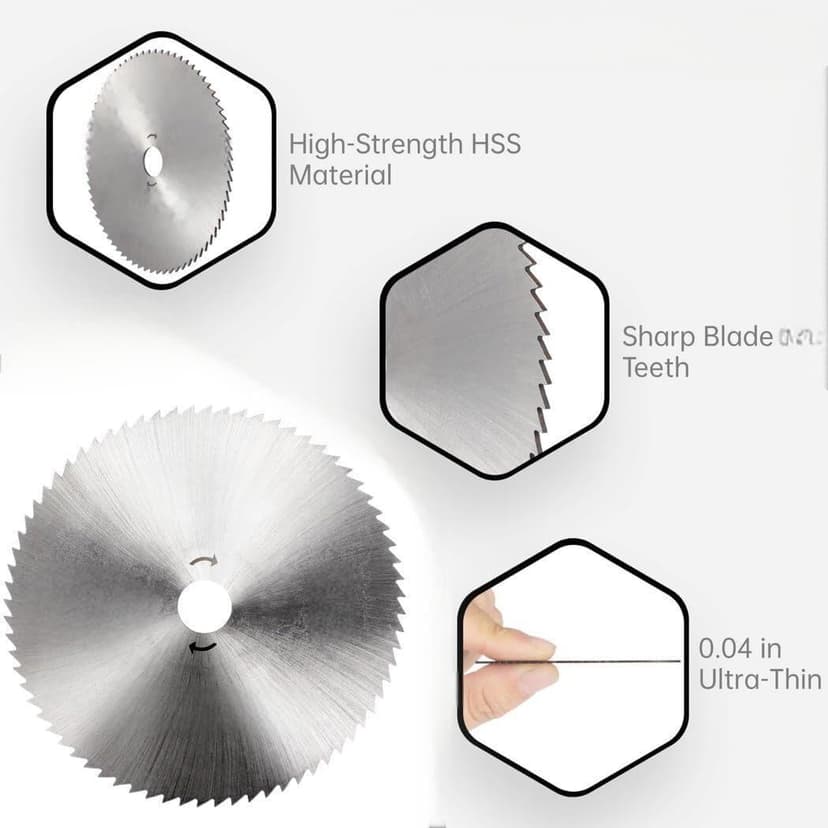 3 Inch Carbon Steel Circular Saw Blade for Wood, Plywood, Laminate, Soft-Metals, Plastic Cutting, Angle Grinder Saw Blade