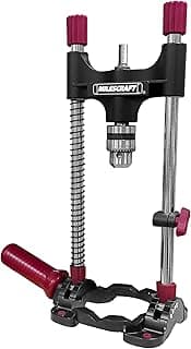 Milescraft 1318 DrillMate Portable Drillling Guide – Precision Drilling Jig Attachment for Drilling Angled or Straight Holes, Adjustable Drill Guide Attachment, Portable Drill Press with 3/8” Chuck