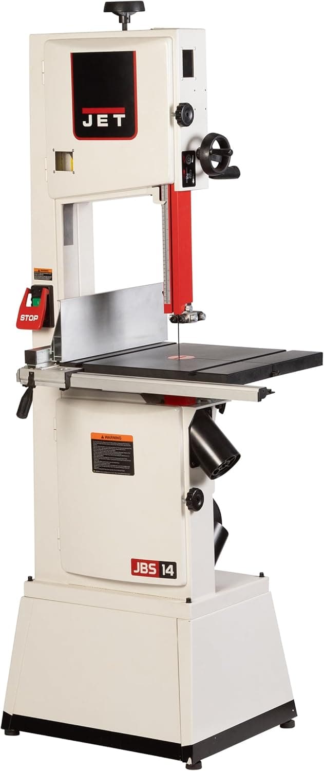 JET Black 14-Inch Woodworking Bandsaw, 1-3/4 HP, 115/230V 1Ph (Model JWBS-14SFX-BLK)