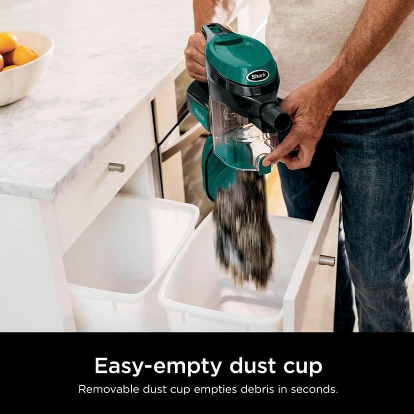 Shark Corded Stick Vacuum, Ultra-Lightweight, Swivel Steering, Powerful Deep-Cleaning, Floor-to-Ceiling Versatility, Converts to a Handheld Vacuum, Carpets & Hardfloor, Green, CS110EM