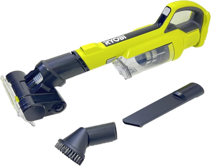 RYOBI 18 Volt PCL700B Cordless Hand Vacuum with Powered Brush Kit (Battery and Charger Included)