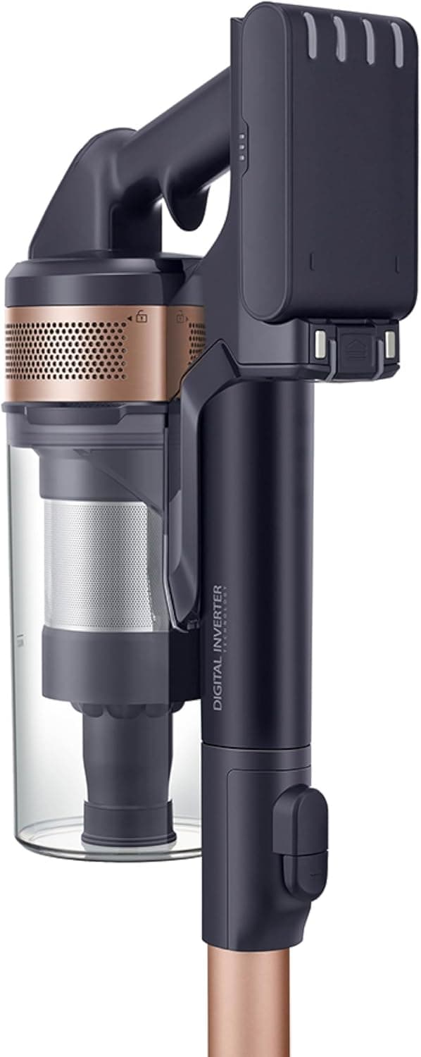 SAMSUNG Jet 60 Pet Cordless Stick Vacuum Cleaner w/ Removable Battery, Advanced Floor Cleaning, Jet Fit Brush to Clean Hardwood, Carpet and Tile, Lightweight Design, VS15A6032R7, Rose Gold