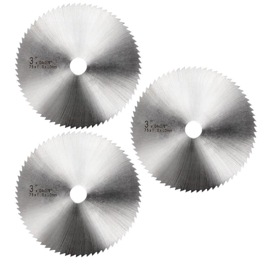 3 Inch Carbon Steel Circular Saw Blade for Wood, Plywood, Laminate, Soft-Metals, Plastic Cutting, Angle Grinder Saw Blade