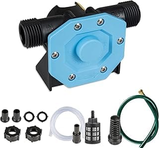 KITLUCK Hand Drill Pump, 750GPH Drill Powered Water Transfer Pump with Water Hose, Oil Tube and Adapter, Manual Water Pump for Drill, Small Self-Priming Electric Drill Pump for Water, Gasoline