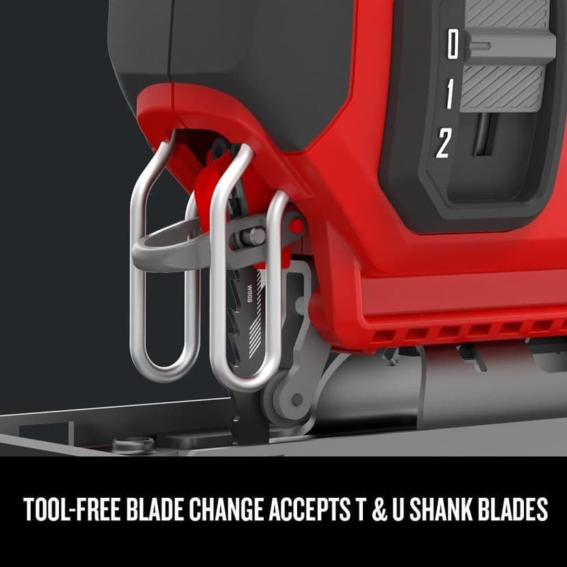 CRAFTSMAN V20 Cordless Jig Saw, 3 Orbital Settings, Up to 2,500 SPM, Bare Tool Only (CMCS600B)