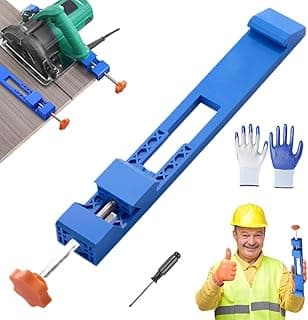 Adjustable Cutting Machine Base Guide, Innovative Clamp Circular Saw Guide New Electric Circular Saw Milling Positioning Clamp Precision Wood Cutting Guide for and Diy Enthusiasts (1)