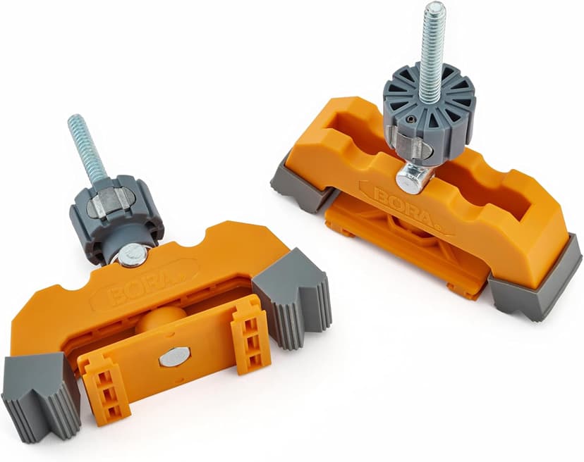 BORA NGX 5pc Deluxe Clamp Edge Set - 50 inch Guide Rail + 50 inch Rail Extension, NGX Saw Plate, T-Square Attachment & Track Clamps - Track Saw system for Circular Saw - 544550