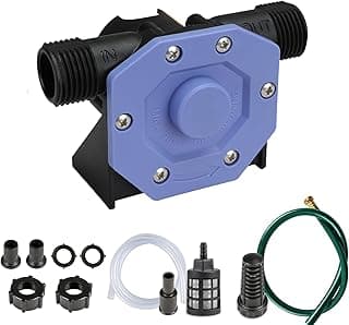 KITLUCK Hand Drill Pump, 750GPH Drill Powered Water Transfer Pump with Water Hose, Oil Tube and Adapter, Manual Water Pump for Drill, Small Self-Priming Electric Drill Pump for Water, Gasoline