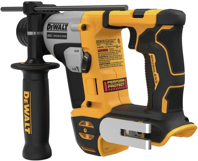 DEWALT 20V MAX SDS Plus Rotary Hammer Drill, Cordless, 5/8 in., Tool Only (DCH172B)