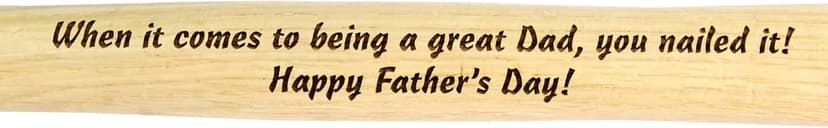 Palmetto Wood Shop Hammer - Laser Engraved Father's Day Gifts, Wood Hammer for Construction, Demolition, DIY Projects, Housework, Carpentry, Metalworking, Framing - Full-Size, 12.5-inch Claw Hammer
