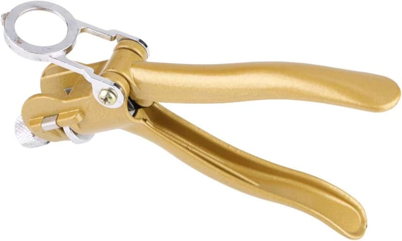 Zinc Alloy and Copper Alloy Saw Set Tool Saw Set Pliers, Woodwork Hand Tools Sawset Puller with Magnifier And Arc Shaped Hadle for Woodworking 18 x 7 x 4cm
