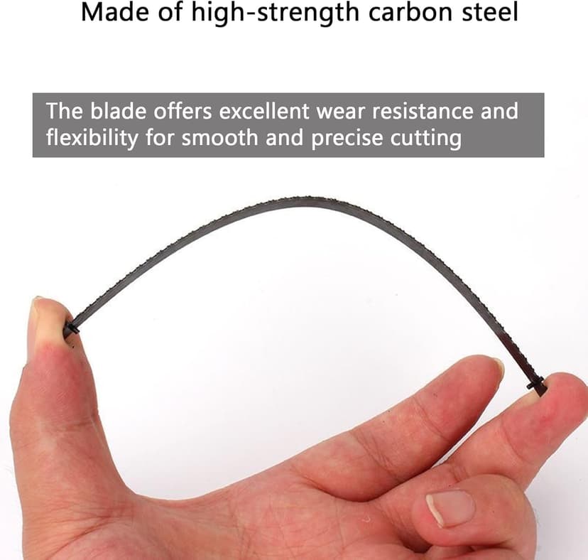 Mini Metal Miter Box and Saw Set, 6 Inch Extra Fine Cut Hand Saw, 5.3 Inch Small Aluminum Miter Box with 3 Hacksaw Replacement Blades for Crafts, Hobby Projects, Cutting Wood, Soft Metal