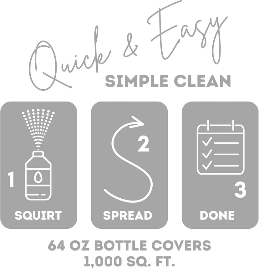 Quick Shine Multi Surface Floor Cleaner 64oz, 2Pk | Ready to Use-Streak Free- No Rinse | Use on Hardwood, Laminate, Luxury Vinyl Plank & Stone | Use in Spray Mops & Vac Mops | Safer Choice Cleaner