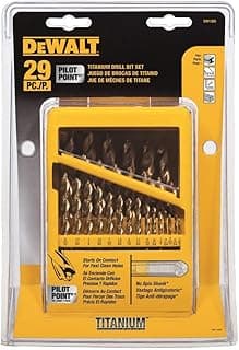 DEWALT Titanium Nitride Coated Drill Bit Set with Pilot Point, 29-Piece (DW1369)