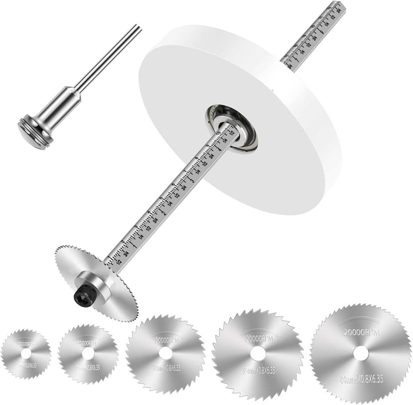 Inside Pipe Cutter for PVC Pipe Cutter Tool with 7" Scale Adjustable Depth Gauge Guide, 5pcs Saw Tooth Blades with 0.315 Hex Key Shaft, Plumbing Internal Plastic Pipe Cutter Set