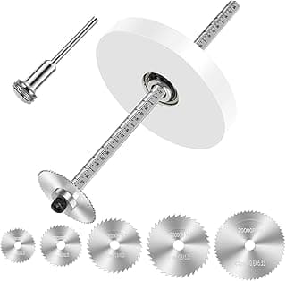 Inside Pipe Cutter for PVC Pipe Cutter Tool with 7" Scale Adjustable Depth Gauge Guide, 5pcs Saw Tooth Blades with 0.315 Hex Key Shaft, Plumbing Internal Plastic Pipe Cutter Set