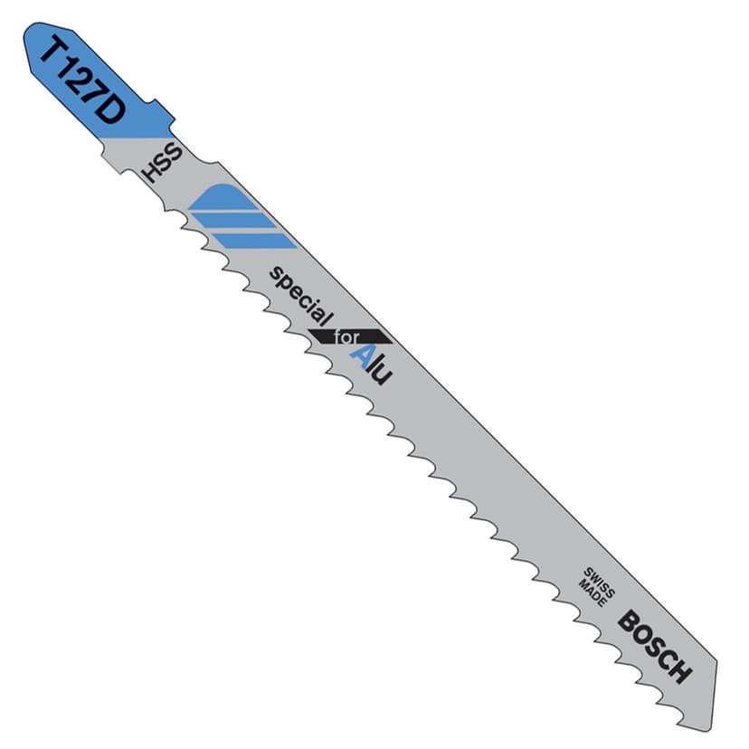 Bosch T-127D Jigsaw Blades for Aluminum and Non-Ferrous Metals 5 Piece Set