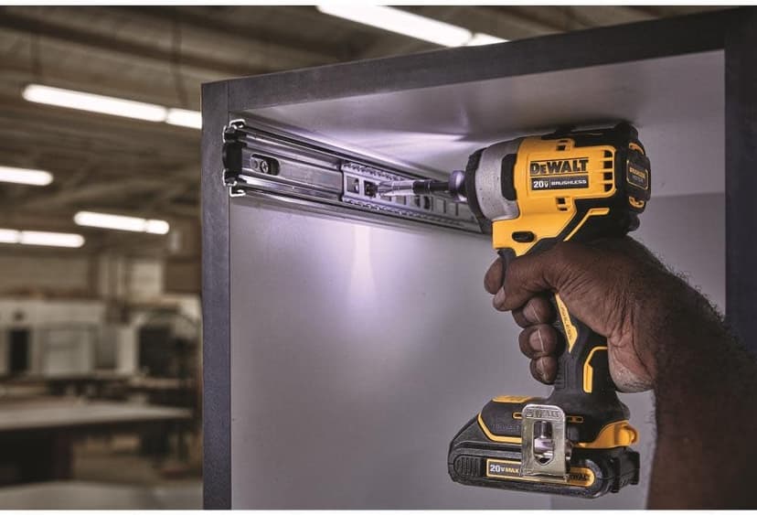 DEWALT ATOMIC 20V MAX* Impact Driver, Cordless, Compact Kit, 2 Batteries, 1/4-Inch (DCF809C2)