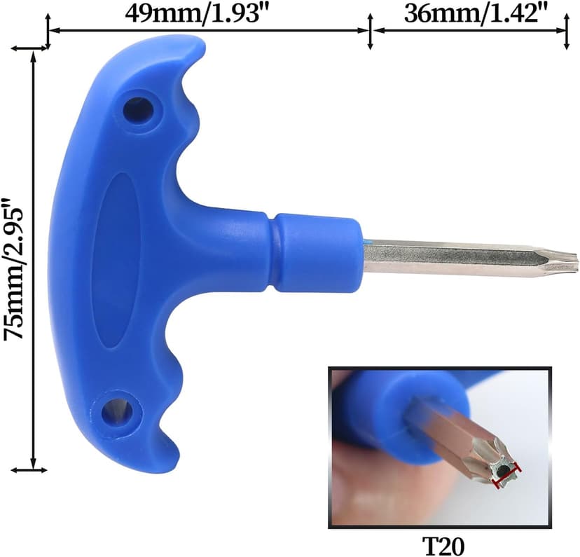 Golf Wrench Driver Tool, T20 Golf Wrench Golf Head Adjustment Tool Golf Accessories for Golf Club Driver Shaft Adapter
