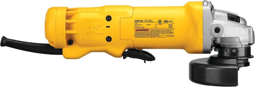DEWALT Angle Grinder, 4.5 Inch, 11 Amp, With Paddle Switch (DWE402)