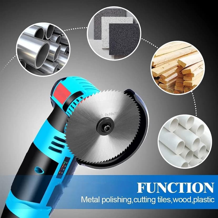 3 Inch Carbon Steel Circular Saw Blade for Wood, Plywood, Laminate, Soft-Metals, Plastic Cutting, Angle Grinder Saw Blade