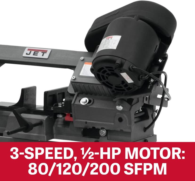 JET 5" x 6" Horizontal/Vertical Bandsaw, 1/2 HP, 115/230V 1Ph (Model HVBS-56)