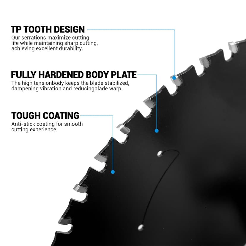 14-Inch Metal Cutting Saw Blade – No Heat, Low Sparks, 66-Tooth Cermet Carbide Tipped, Fits Evolution S14CPS/S15CPS/S355CPS – Thin Kerf for Steel, Angle Iron, Threaded Rod, 1-Inch Arbor