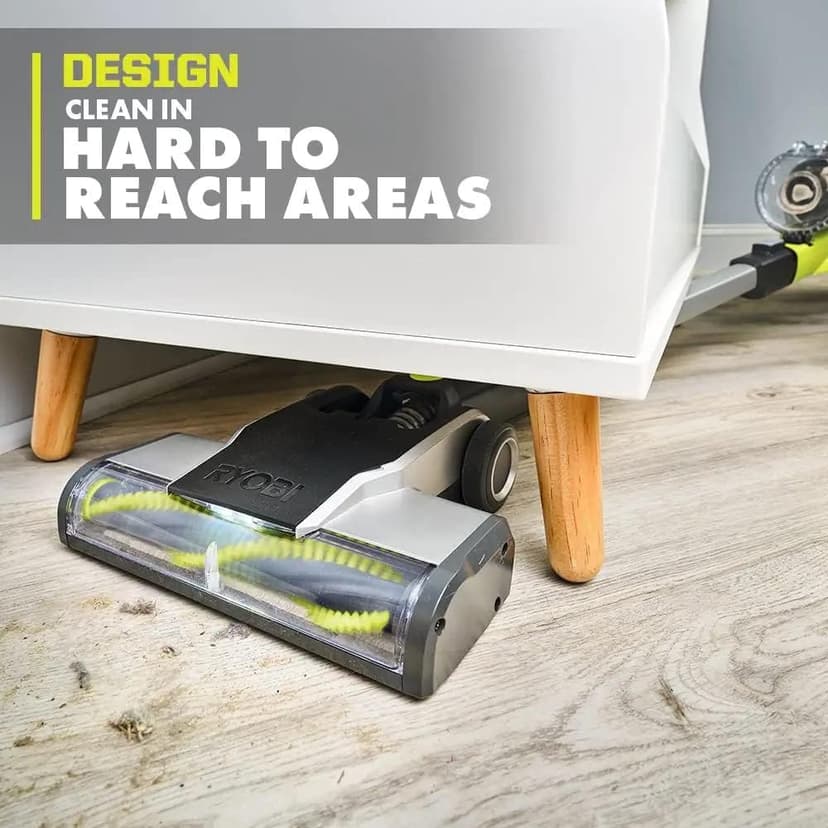 RYOBI Pacroban ONE+ 18V Cordless Stick Vacuum Cleaner Kit with 4.0 Ah Battery and Charger