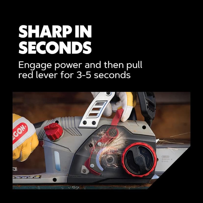 Oregon 15 Amp Powerful Self-Sharpening Corded Electric Chainsaw with 18-Inch (45cm) Guide Bar, Low Kickback 15 Amp Chainsaw, with Integrated Powersharp Chain, 2-Year Warranty (CS1500)