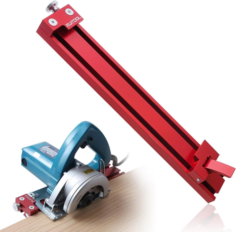 RUITOOL Circular Saw Guide Rail, Precision Aluminum Alloy Adjustable Cutting Machine Base Guide for Woodworking, Electric Cutting Guide Specially Designed for Precision Cutting and Milling Tasks