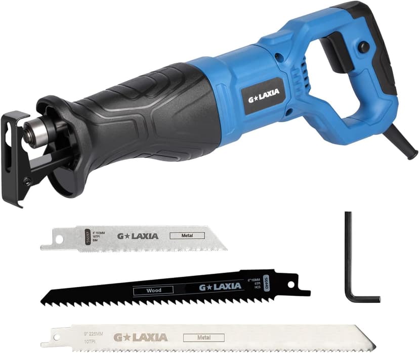 4Amp 3500RPM Corded Circular Saw and 6Amp 2800RPM Variable Speed Reciprocating Saw Tool Kit