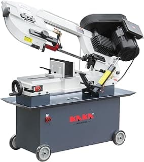KAKA INDUSTRIAL Horizontal Metal Cutting Bandsaw,7x12 Inch 1.5HP Dual Voltage 115V/230V, 4-Speed, Hydraulic Feed, BS-712N for Steel Pipe Structural Aluminum Cutting