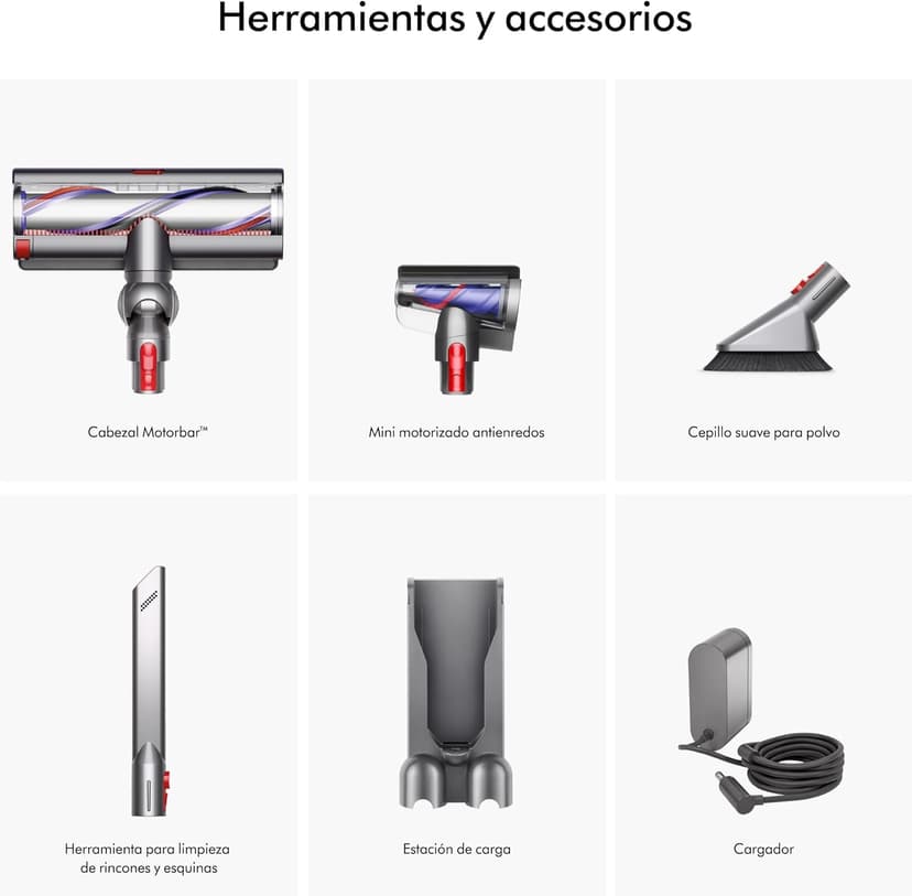 Dyson Outsize Origin Cordless Vacuum, Nickel/Red