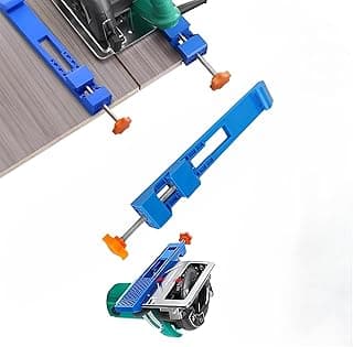 Adjustable Cutting Machine Base Guide,Circular Saw Guide Rail,Electric Circular Saw Milling Positioning Clamp,Precision Wood Cutting Guide for Precision Cut and Milling Tasks