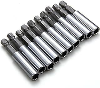 Rocaris 10 Pack Magnetic Extension Socket Drill Bit Holder 1/4" Hex Power Tools