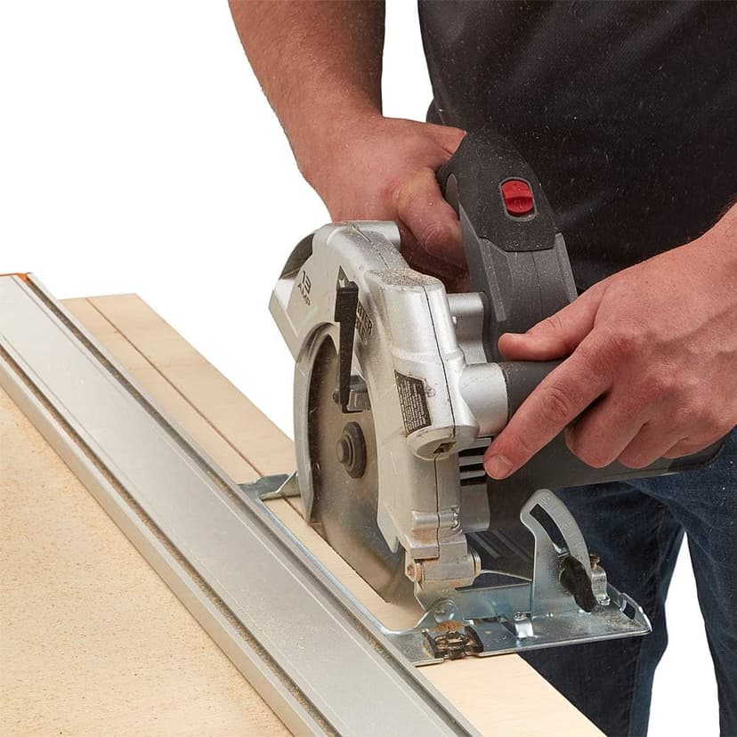 BORA NGX 5pc Deluxe Clamp Edge Set - 50 inch Guide Rail + 50 inch Rail Extension, NGX Saw Plate, T-Square Attachment & Track Clamps - Track Saw system for Circular Saw - 544550