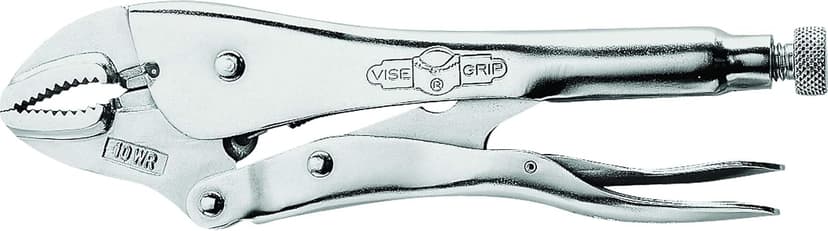 IRWIN VISE-GRIP Original Locking Pliers with Wire Cutter, Curved Jaw, 10-Inch (502L3), silver