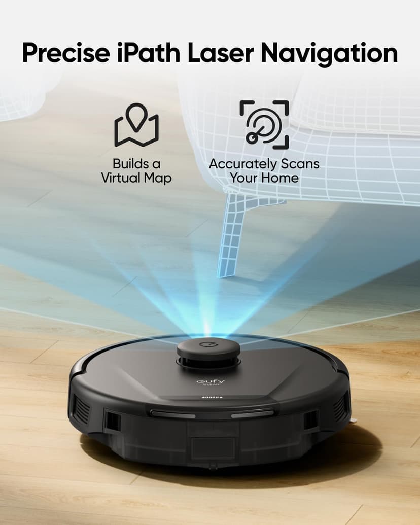 eufy Clean L50 SES with 60 Day Self-Empty Station, Multi-Floor Cleaning, Customizable Mapping,Up to 60 Days Hands-Free Cleaning