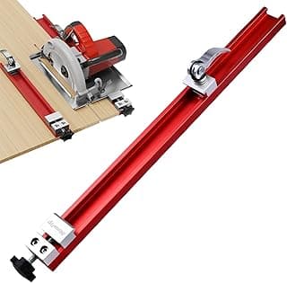 Circular Saw Guide Rail Fits 12" Saw Base, Aluminum Adjustable Cutting Machine Base Guide for Woodworking, Electric Circular Guide Specially Designed for Precision Cutting and Milling Tasks