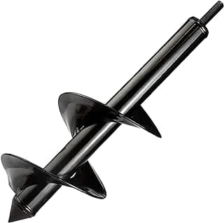 Auger Drill Bit for Planting 4"x12",Garden Plant Flower Bulb Bedding Planter Auger Spiral Drill Bit,Easy Planter Garden Auger,Post Hole Digger for 3/8” Hex Drive Drill