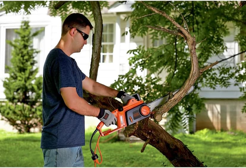 BLACK+DECKER 12 Amp 16 in. Electric Chainsaw (CS1216)