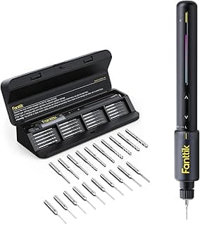 Fanttik K2 Nano Power Drill, Mini Precision Drill, Hand Drill, 20 Drill Bits, 800mAh Rechargeable, Tool Kit for DIY Projects, Shells, Plastic, Jewelry, PCB, Aluminum Plate